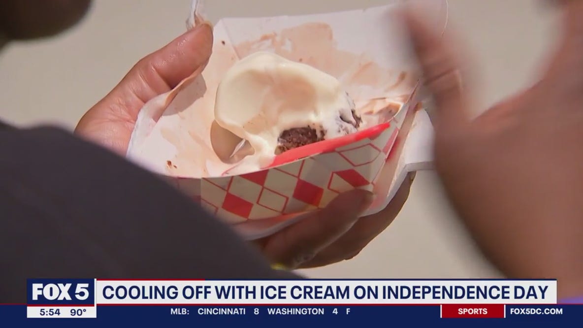 Cooling off with ice cream on Independence Day